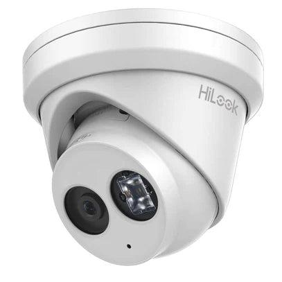 Hikvision HiLook 8MP IPC-T281H-MU Acusense Turret IP Camera with Built in Mic White