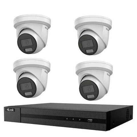 Hikvision Hilook 6MP 2 x T269, 2 x T262 4 Camera Kit - All in one Camera Active Colour Deterrence