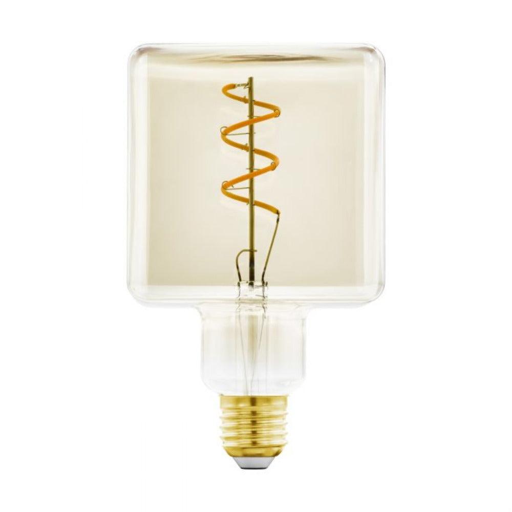 Filament Dimmable LED Cube Bulb 240V 4W ES Amber 1600K - 11818