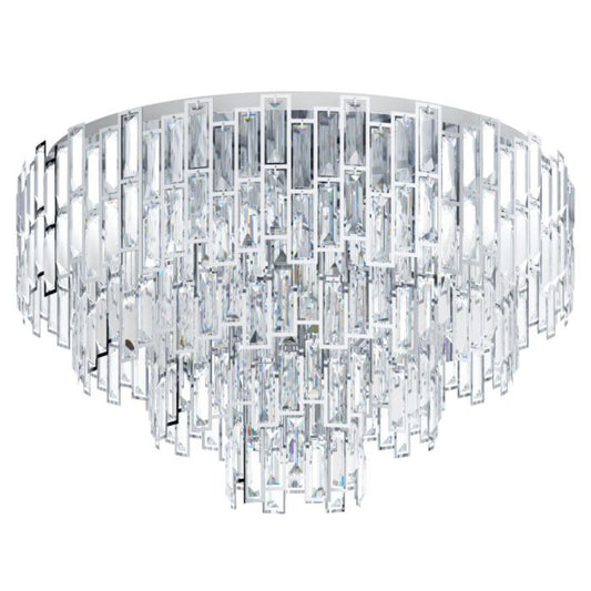 Calmeilles 1 Ceiling Crystal 10 Lights W780mm Chrome Steel - 39625