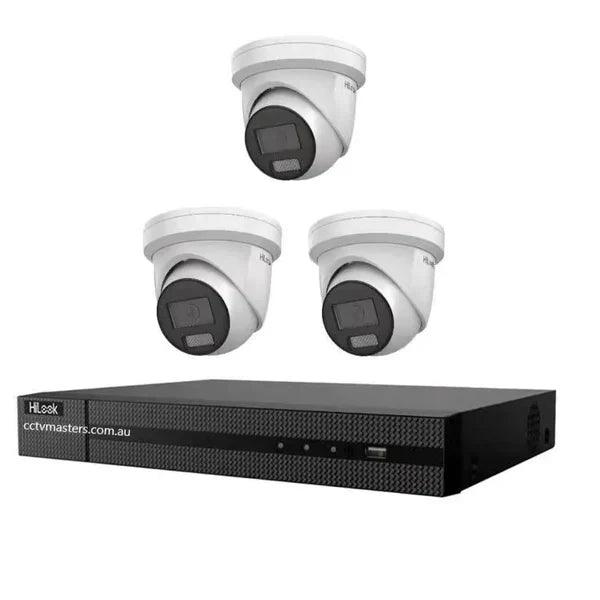 Hikvision Hilook 6MP 1 x T269, 2 x T262 4 Camera Kit - All in one Camera Active Colour Deterrence