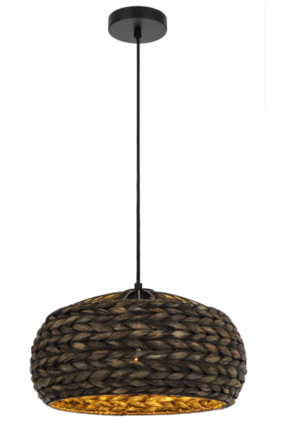 Telbix ANTERA 40 or 60 PENDANT Black or Natural - ANTERA PE40-BK / ANTERA PE40-NAT / ANTERA PE60-BK / ANTERA PE40-NAT