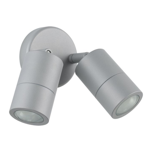 Fremantle 2 Light Adjustable Outdoor Wall Light Silver Grey - 206153