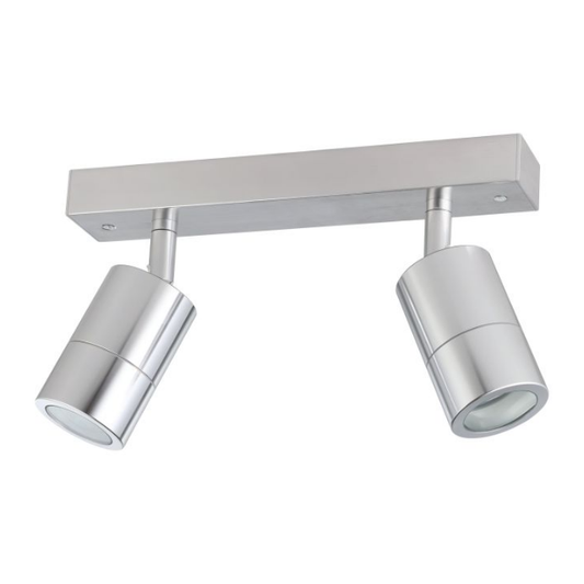 Fremantle 2 Light Adjustable Outdoor Ceiling Light Titanium - 206154