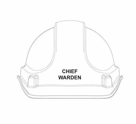 White Chief Fire Warden Hardhat - FBCWHARDHATW