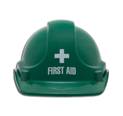 Green First Aid Hardhat - FBFAHARDHAT