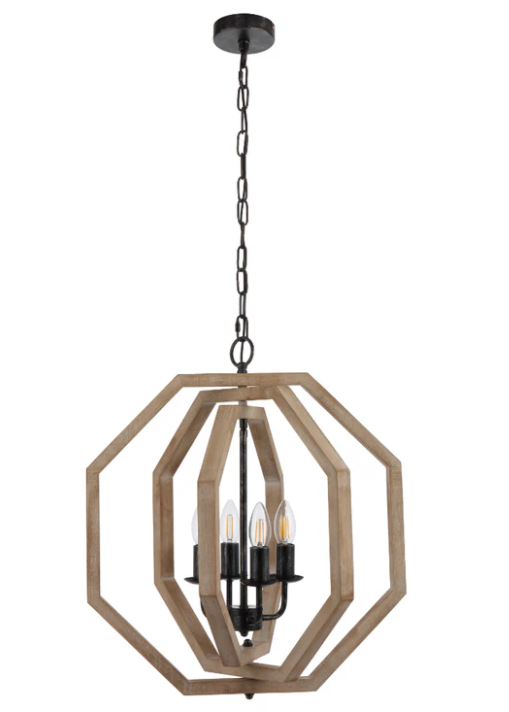 Telbix INDIO 4 LIGHT PENDANT INDIO PE4-BK