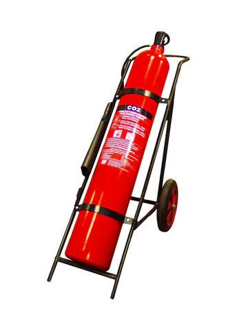 45kg CO2 Mobile Wheeled Fire Extinguisher - MOB45CO2