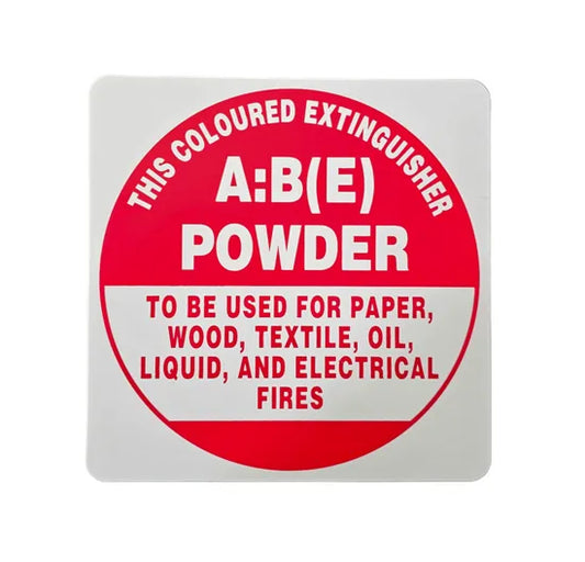 Metal ABE Extinguisher I.D Sign - IDABEM