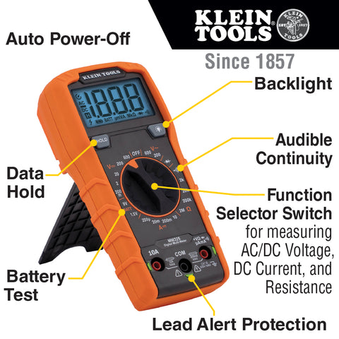 Digital Multimeter, Manual-Ranging, 600V - A-MM325