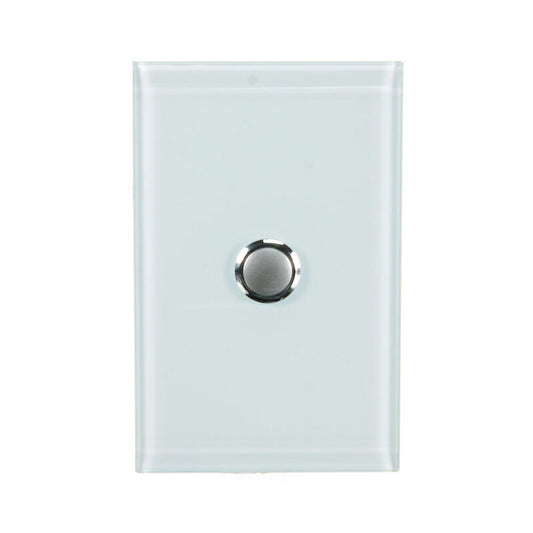 CLIPSAL SATURN 1 GANG PUSHBUTTON LED SWITCH - OCEAN MIST - 4061PBLOM