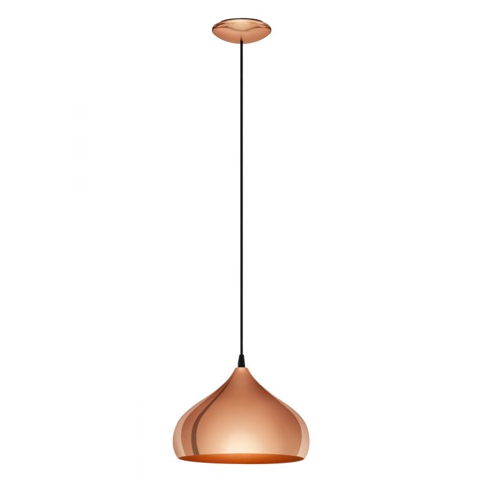 Hapton Pendant Light 1Lt in Copper Steel - 49449