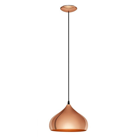 Hapton Pendant Light 1Lt in Copper Steel - 49449