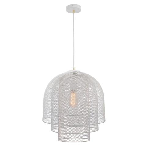 Picton Pendant Light 1Lt in Black or White - MPLS508WHT